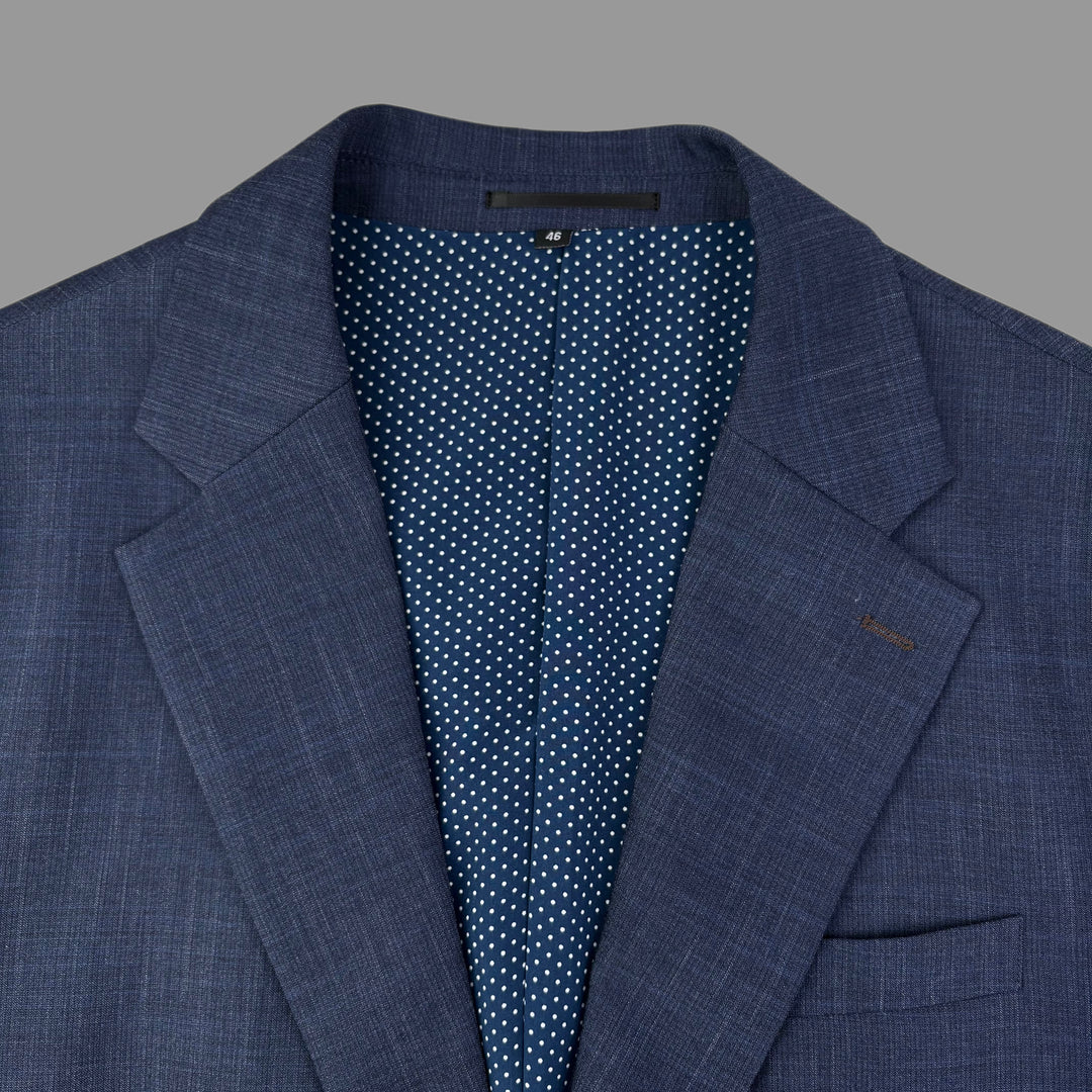Athletic Fit Stretch Blazer – Heathered Navy - Town Hill