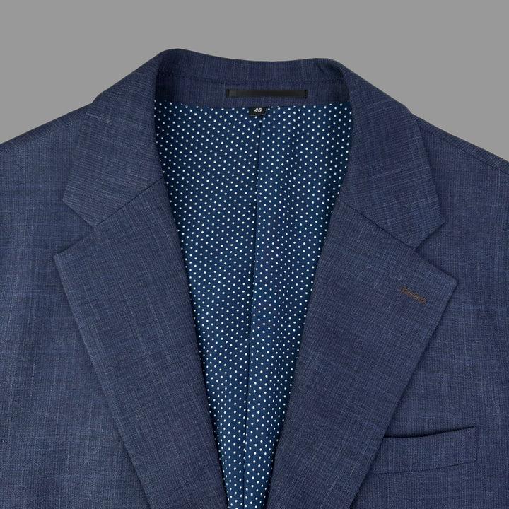 Athletic Fit Stretch Blazer – Heathered Navy - Town Hill