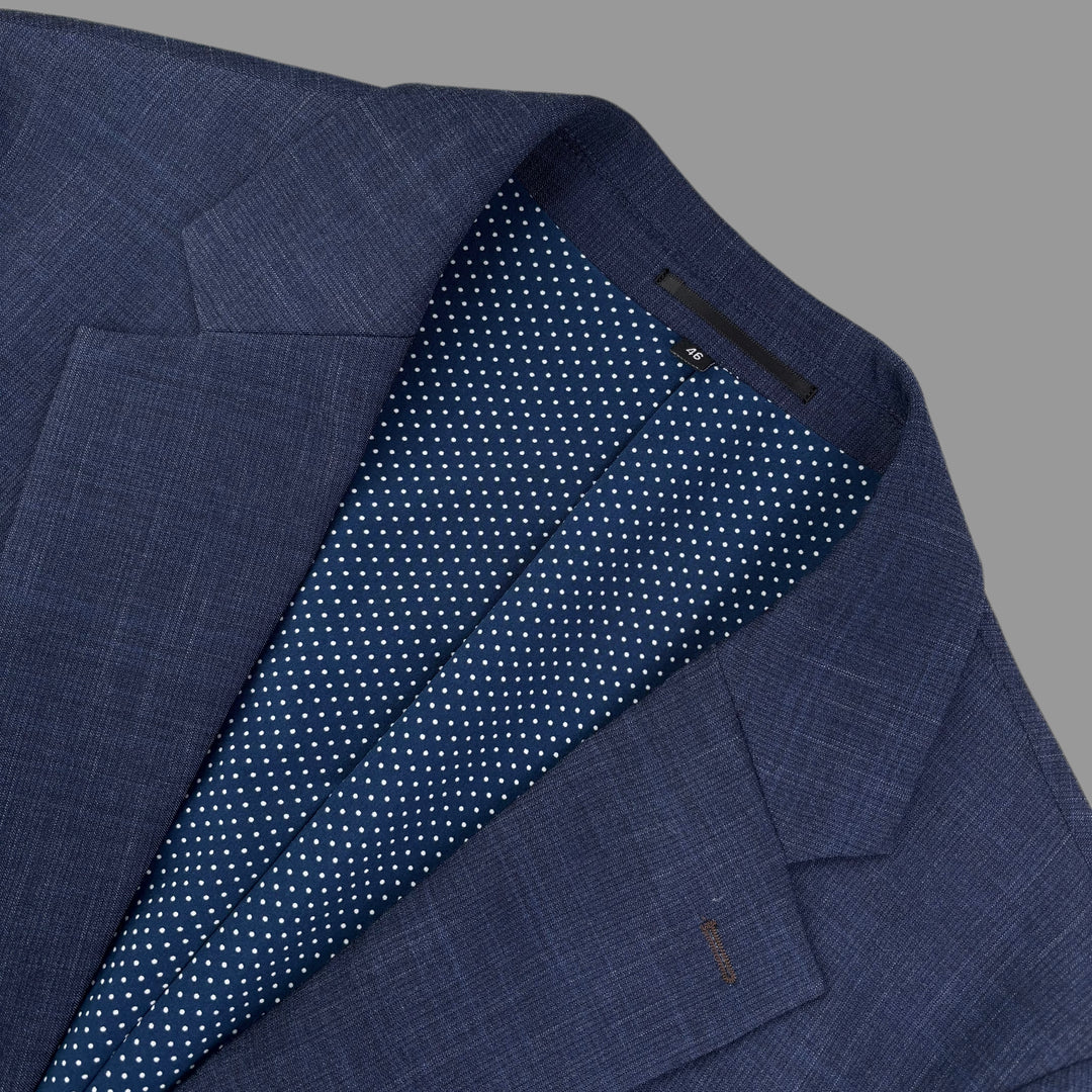Athletic Fit Stretch Blazer – Heathered Navy - Town Hill