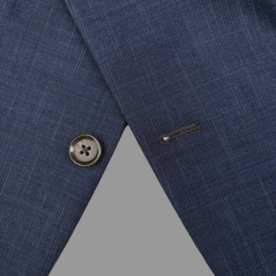 Athletic Fit Stretch Blazer – Heathered Navy - Town Hill
