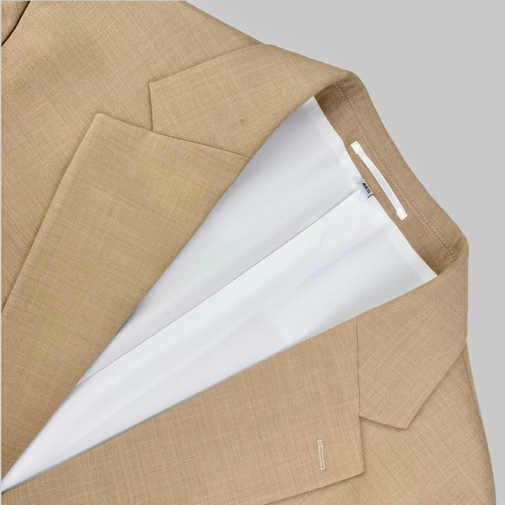 Athletic Fit Stretch Short Blazer – Heathered Sand - Town Hill