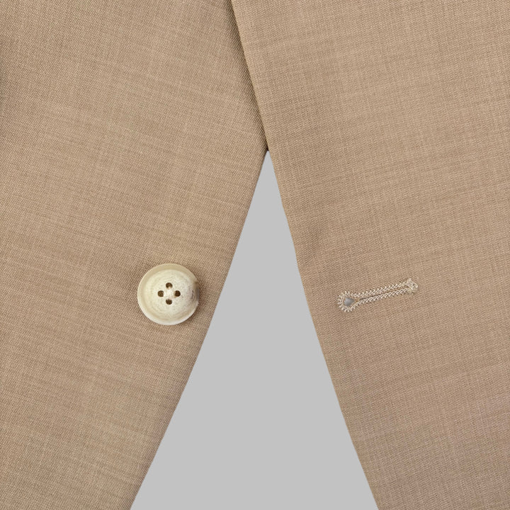 Athletic Fit Stretch Short Blazer – Heathered Sand - Town Hill