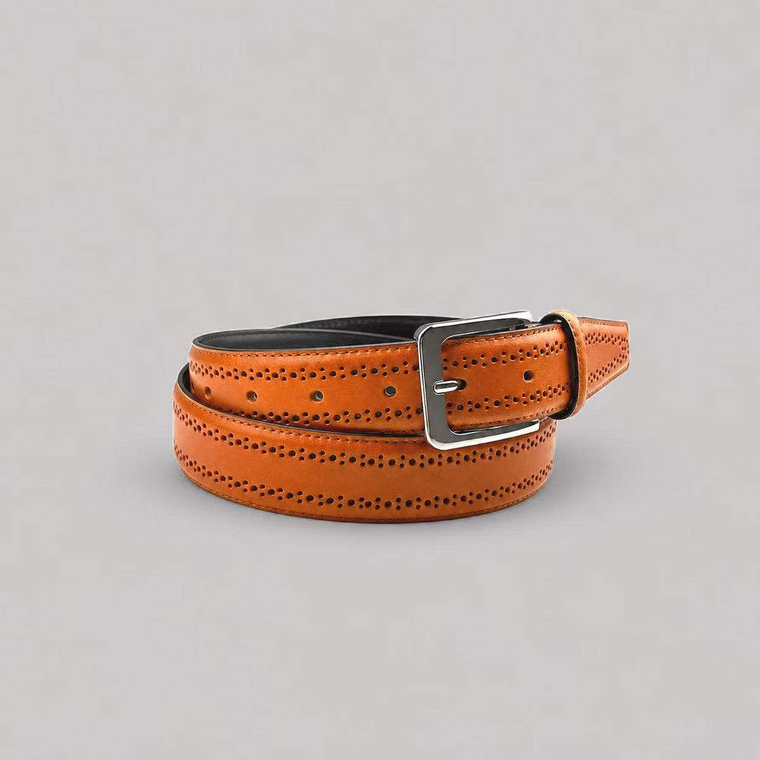 Perforated Leather Belts - Town Hill
