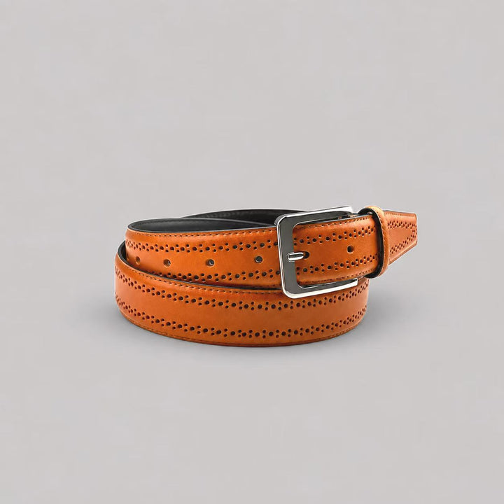 Perforated Leather Belts - Town Hill