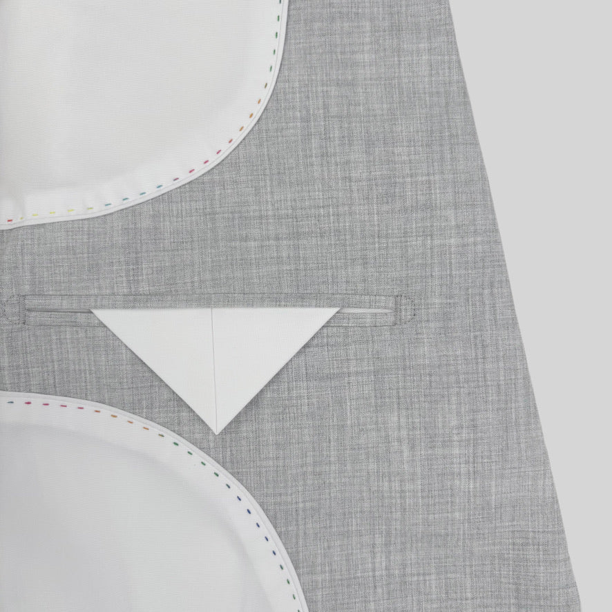 Athletic Fit Stretch Blazer – Lightweight Heathered Light Grey - Town Hill