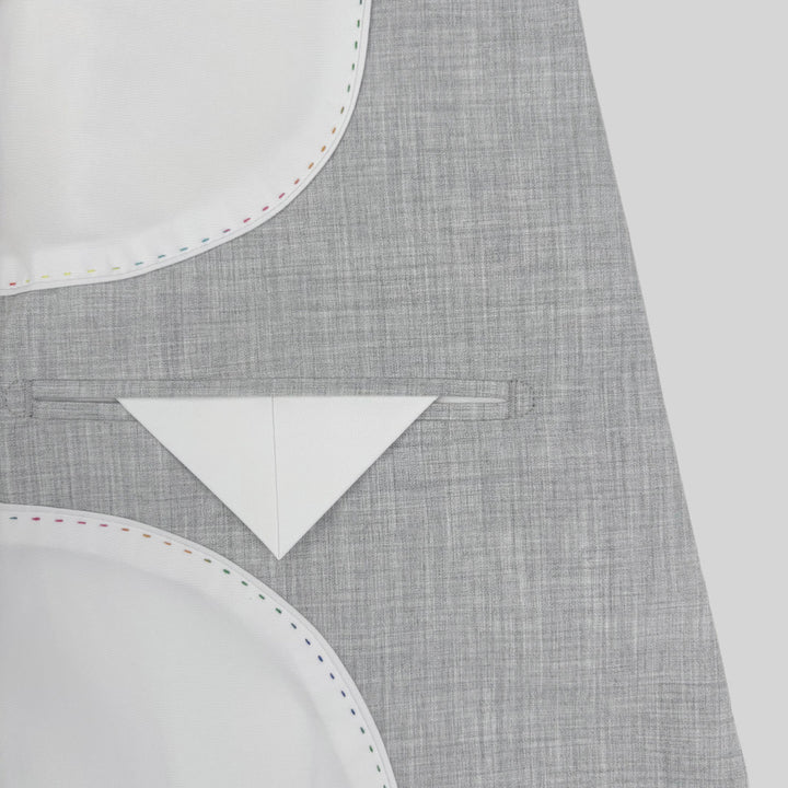 Athletic Fit Stretch Blazer – Lightweight Heathered Light Grey - Town Hill