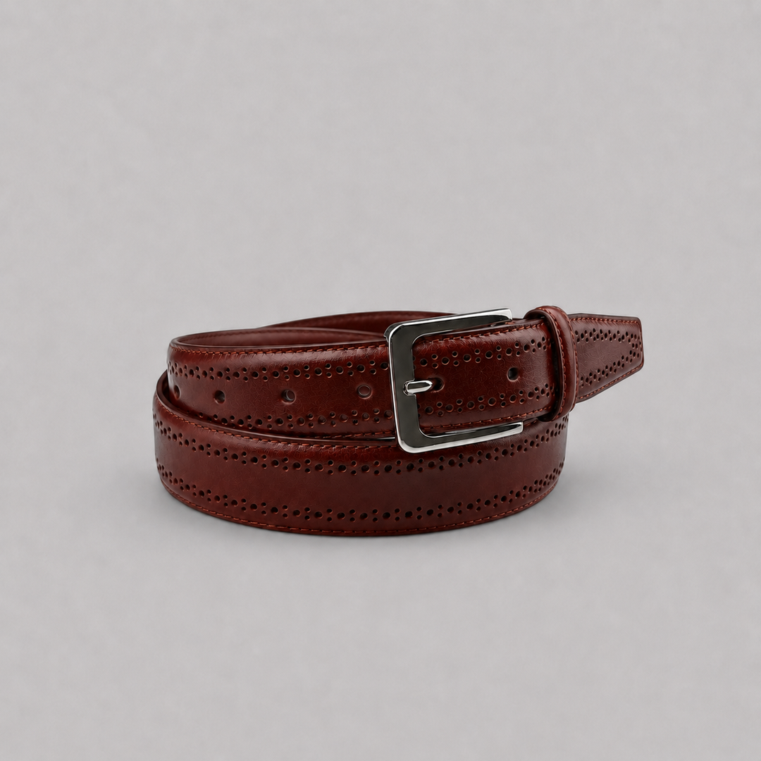 Perforated Leather Belts - Town Hill