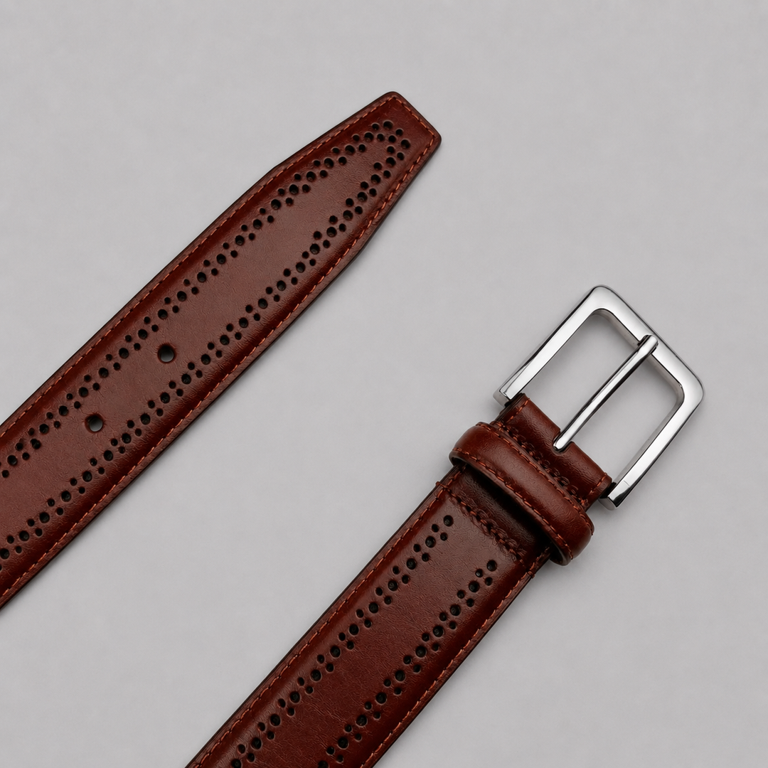 Perforated Leather Belts - Town Hill