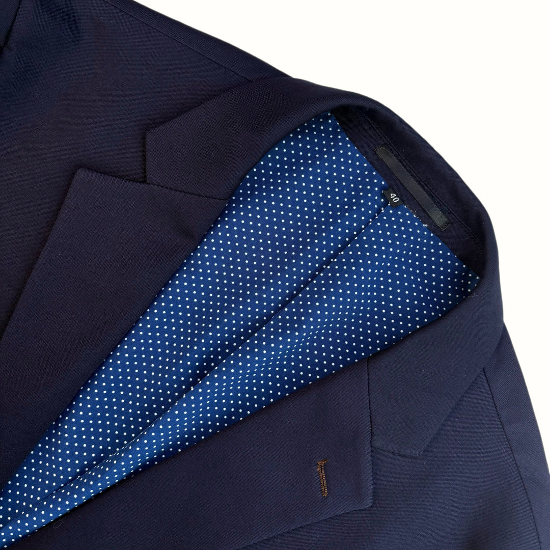 Athletic Fit Stretch Blazer – Navy - Town Hill