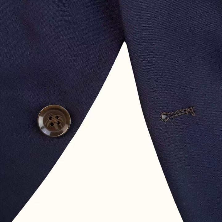 Athletic Fit Stretch Blazer – Navy - Town Hill