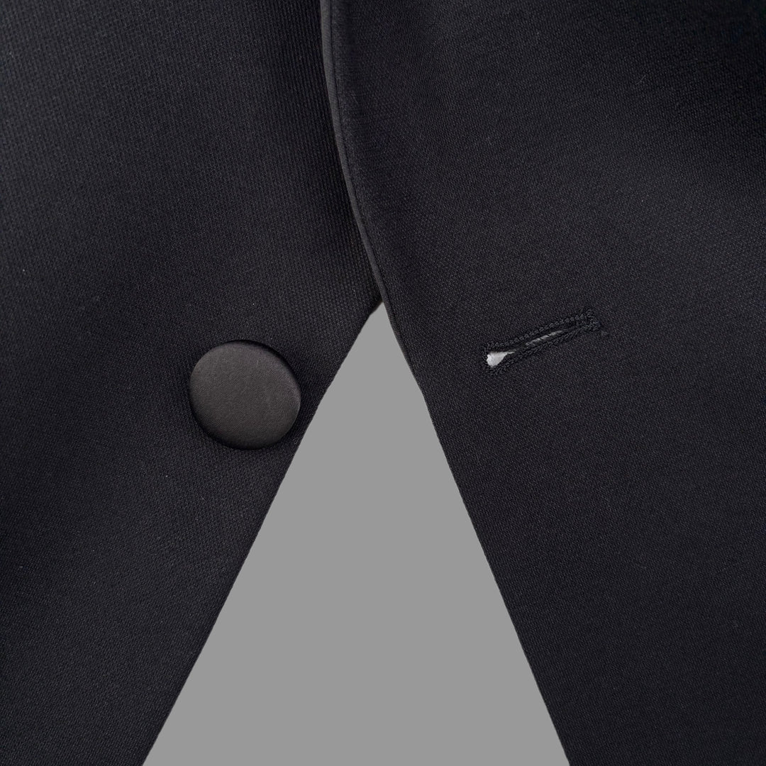 Tuxedo Jacket – Black With Peak Lapel - Town Hill