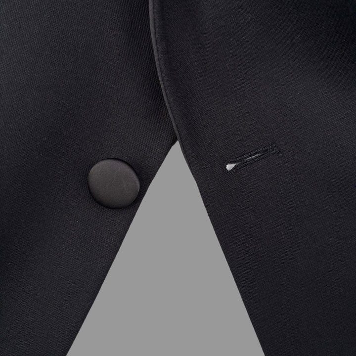 Tuxedo Jacket – Black With Peak Lapel - Town Hill