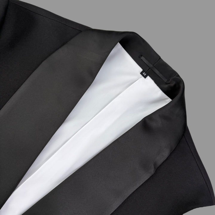 Tuxedo Jacket – Black With Shawl Lapel - Town Hill