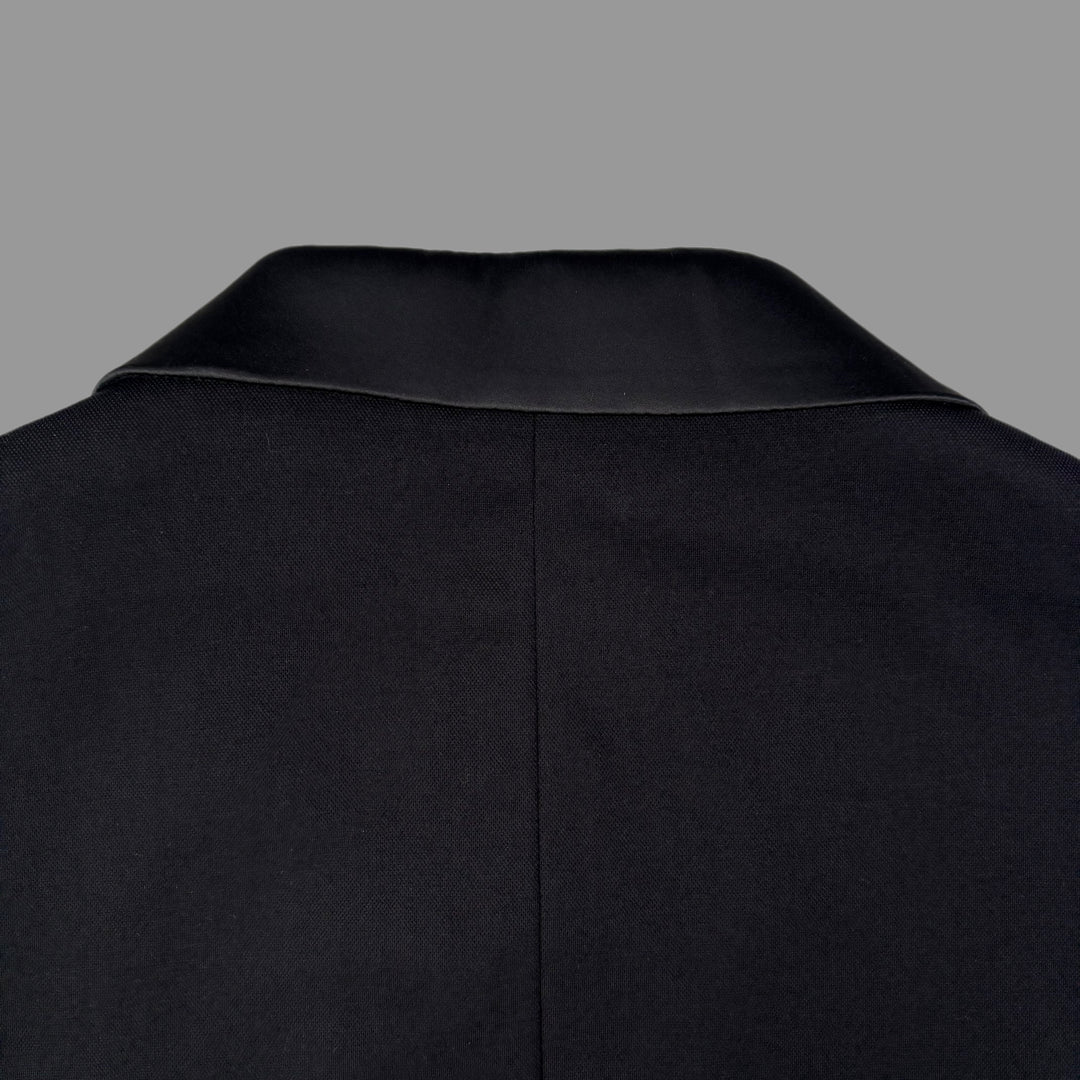 Tuxedo Jacket – Black With Shawl Lapel - Town Hill